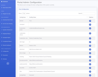 Votapex Configuration Management