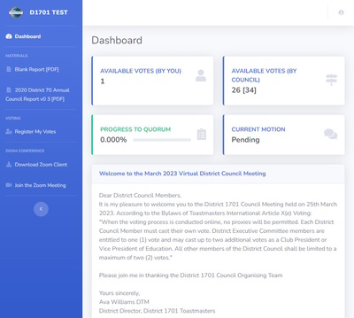 Votapex Dashboard